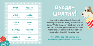 Top Dog Names Inspired by Pop Culture