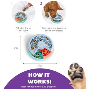 Puzzle feeders help reduce separation anxiety as they distract them from being home alone
