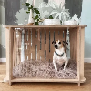 Dog crates are a good way to provide a safe, secure space for dogs to sleep