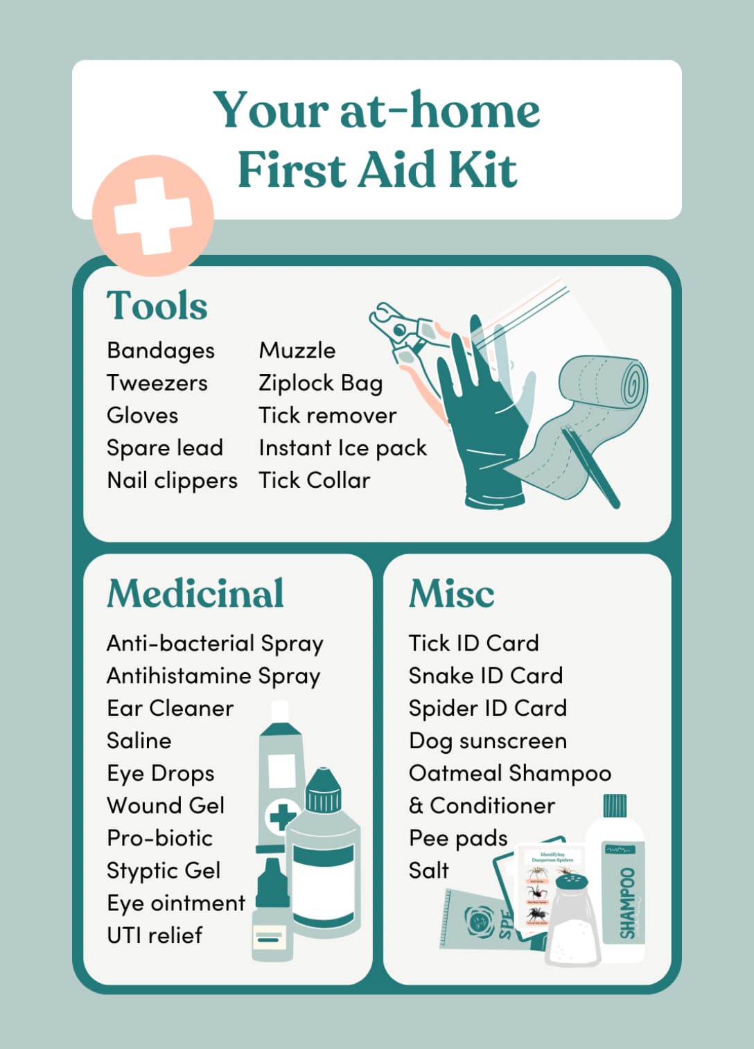 at home pet first aid kit 