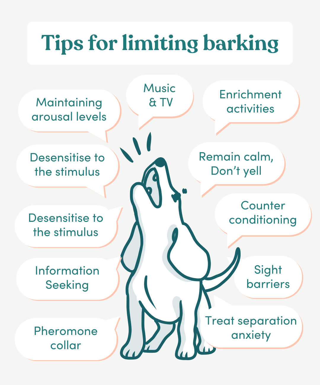 how to control a dog barking