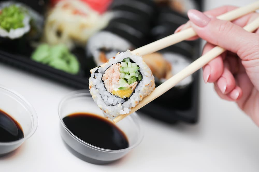 You shouldn't share your sushi with your dog